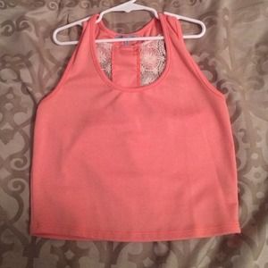 Coral tank top