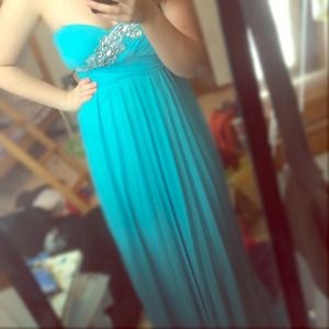 Blue prom dress