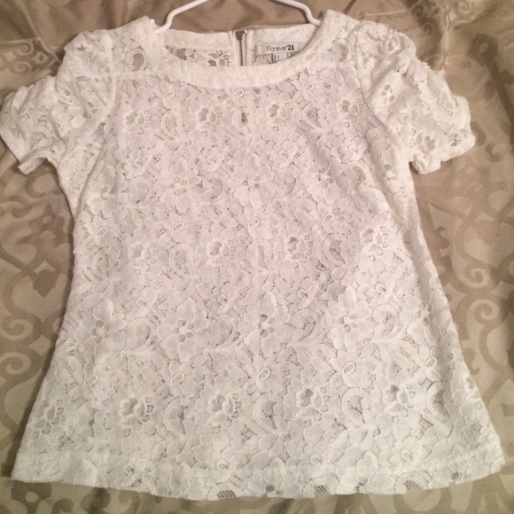 White lace top