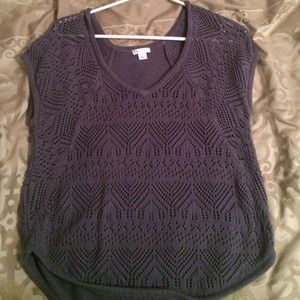 Light blue-grayish sweater