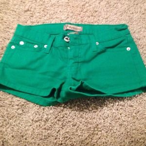 Green shorts