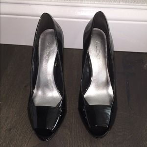 ALDO Black Patent Leather Pumps Heels