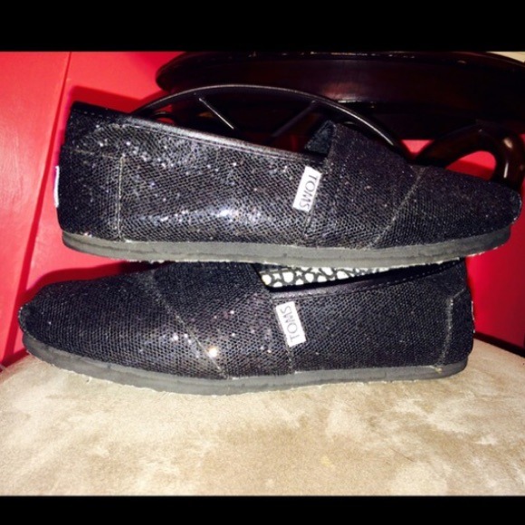 Black Sparkle TOMS