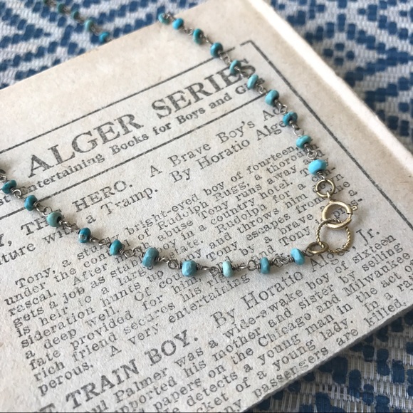 🆕Stone + Feather Beaded Charm Necklace - Picture 4 of 8