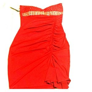 Sexy Red mlMini Dress