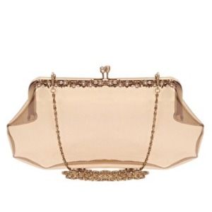 Perspex floral frame clutch
