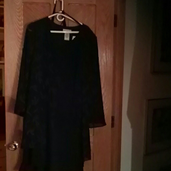Dress- cocktail style-flounce hem & attached jkt