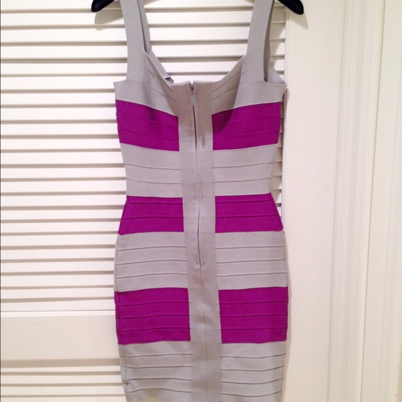 Herve Leger limited edition grey bandage dress! 💜 - Picture 3 of 4