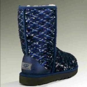 UGG Australia Classic Two-Tone Short Sparkle Boots