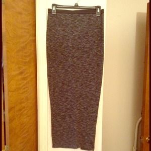 Silence + Noise long grey skirt