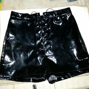 Black shorts fetish wear