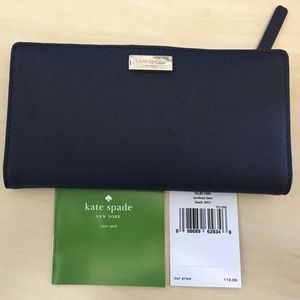 NEW Kate Spade Newbury Lane Black Wallet