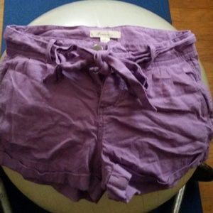Pretty lavender shorts with bow tie
