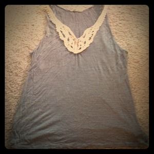 NWOT Old Navy blue and white stripped tank top