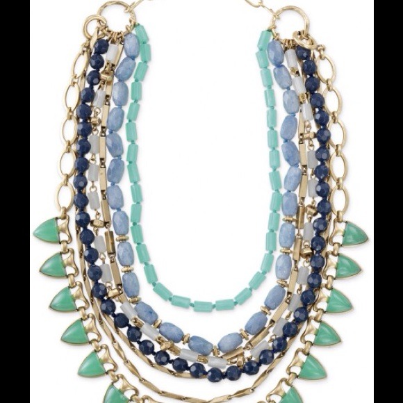 Stella & Dot Stone Sutton necklace Green