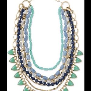 Stella & Dot Stone Sutton necklace Green