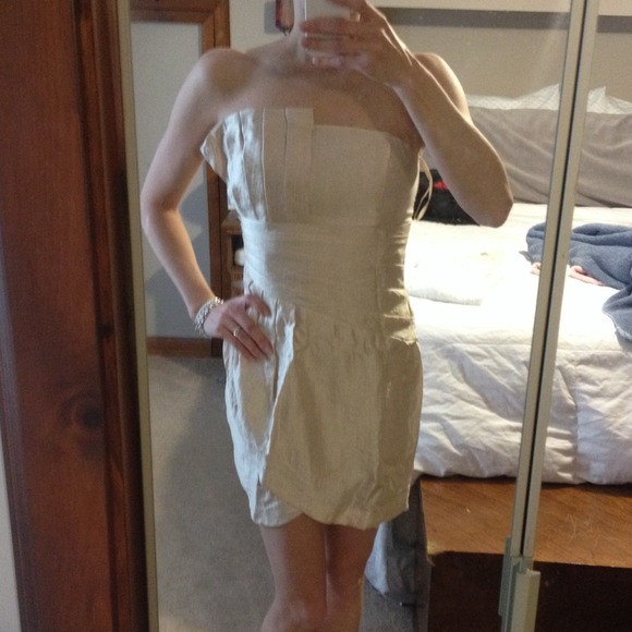 Gold shimmer dress