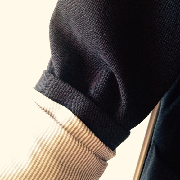 Talbots navy blue blazer. - Picture 2 of 4