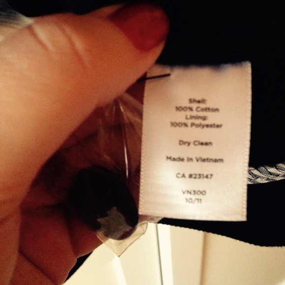 Talbots navy blue blazer. - Picture 3 of 4