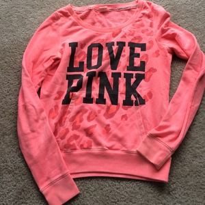 RESERVED 1/11/15 Victorias Secret Coral Sweatshirt