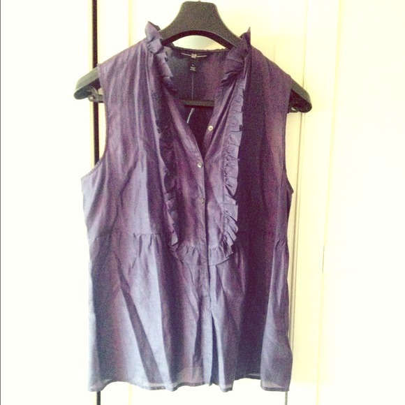 Gap cotton& silk button down