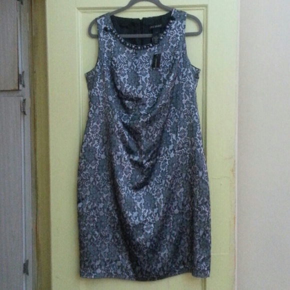 Silver & Black Lace Dress