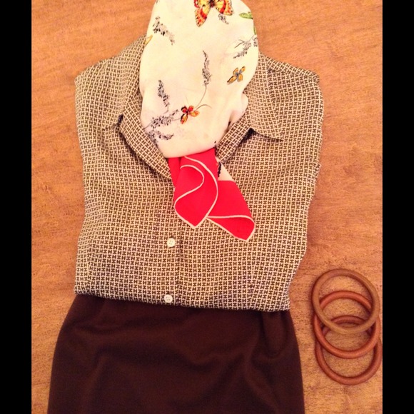 ✨Silk Shirt & Silk Scarf✨ Bundle 😍