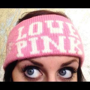 Victoria's Secret Pink Woven Winter Headband