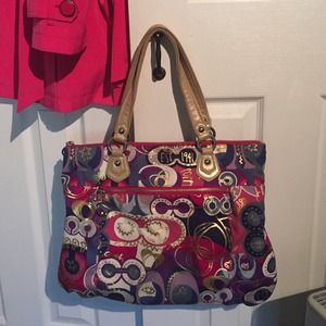 AUTHENTIC COACH POP C GLAM Bag Purples/Pinks