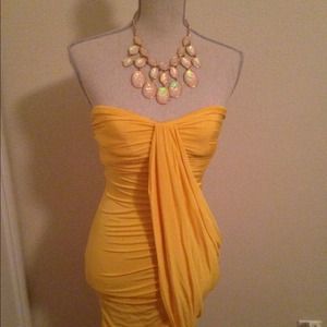 Bebe tube detailed dress