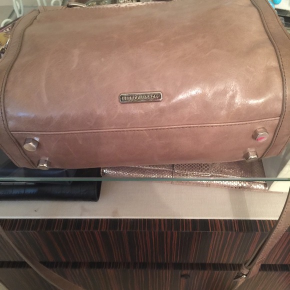 Rebecca Minkoff taupe and python print crossbody - Picture 4 of 8