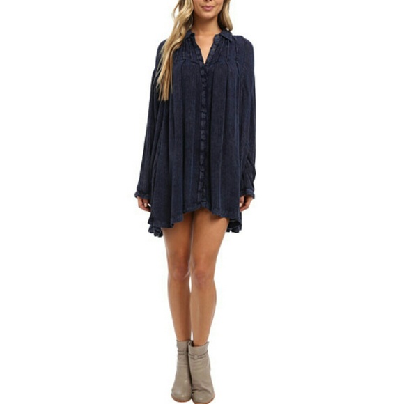 *****SOLD****NWT Free People Dark Navy Swing Dress