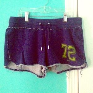 Navy Cloth Nike Workout Shorts