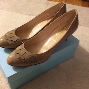 Butter Round Toe Kitten Heel Shoes