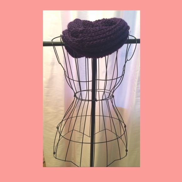 Purple infinity scarf