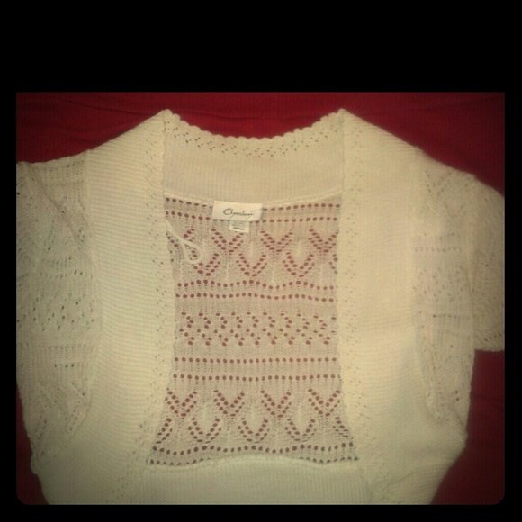 White lace cardigan