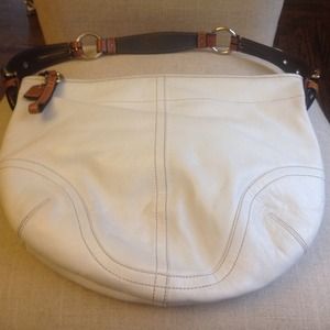 White Leather Coach bag