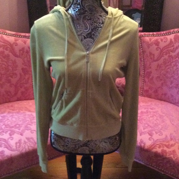 Light green juicy velour hoodie