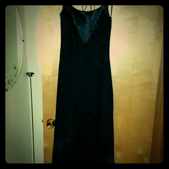 Black reversible long dress