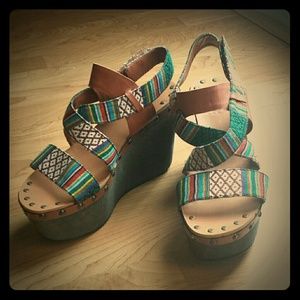 Boho Platform Wedges