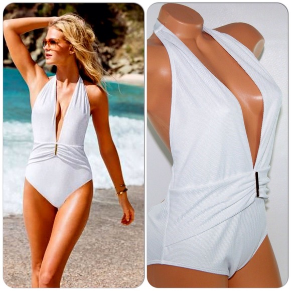 Victoria's secret white monokini onepiece bathing - Picture 2 of 4