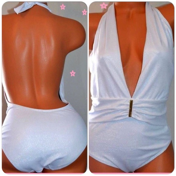 Victoria's secret white monokini onepiece bathing - Picture 3 of 4