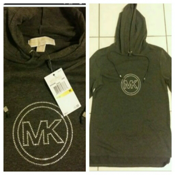 SOLD!!!!!Michael Kors Sweater Gray Hoodie M - Picture 1 of 1