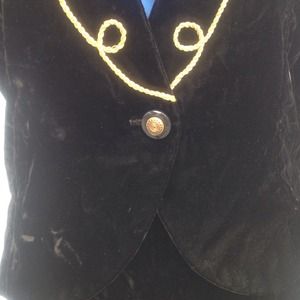 Vintage Jackets & Coats - ⭐️Vintage black/gold velvet jacket Vintage Jackets & Coats - ⭐️Vintage black/gold velvet jacket