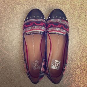 Dolce Vita aztec printed loafers
