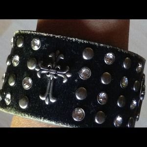 distressed Leather Cuff