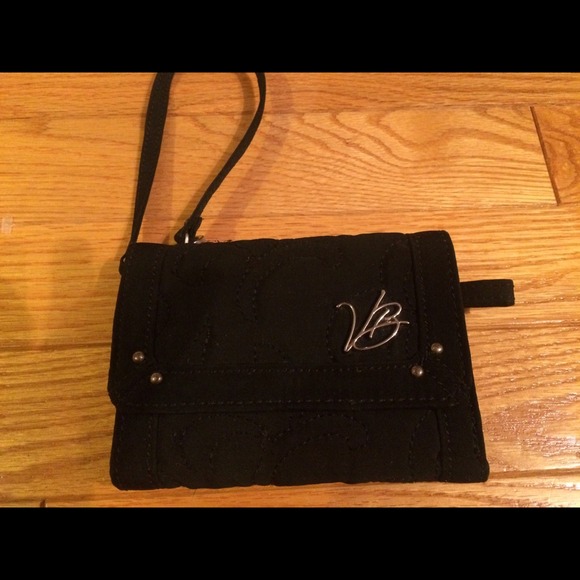 Vera Bradley Black Quilted wristlet/wallet