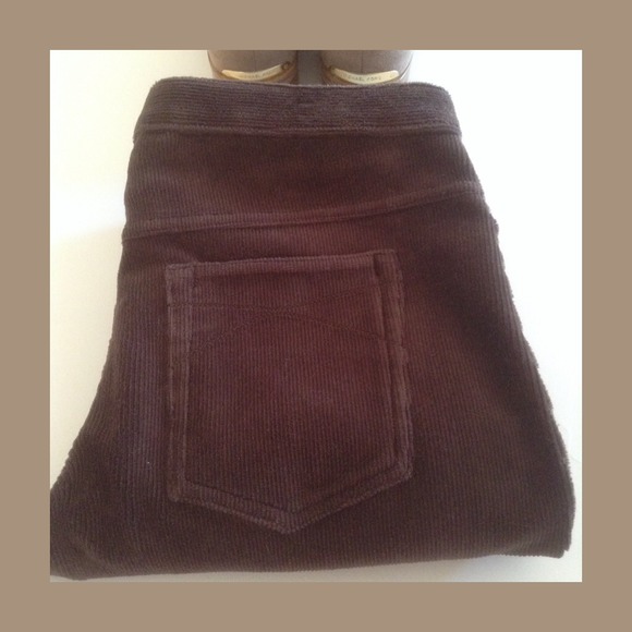 Indigo Brown Cord Leggings. - Picture 4 of 4