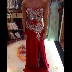 Tony Bowls Paris Red Prom Dress 113737