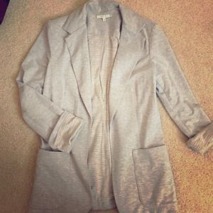 Willow & clay gray cotton blazer